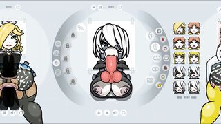 Fapwall, Weird Hentai game 2B Nier Automata likes big dicks