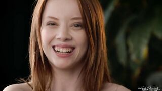 Redhead Lottie Magne Teases with her all Natural Petite Body