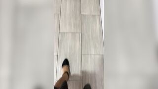 In the Bathroom of the Bar, my Girlfriend Sends me a Horny Video