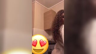 Twerking during the lockdown instagram live