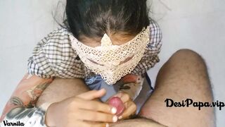 Skinny Indian Teen Sucks Cock Deeply Deepthroat Swallow Varnita Singh