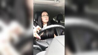 The incredible Charley Atwell smoking sexy while driving