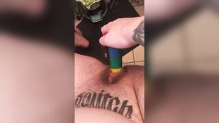 Making myself Squirt with a Dildo