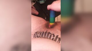 Making myself Squirt with a Dildo