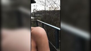 BALCONY ANAL SEX WITH MY HORNY EX,GIRLFRIEND