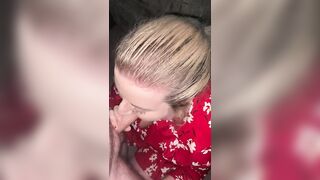 Tinder date blowjob throat fuck