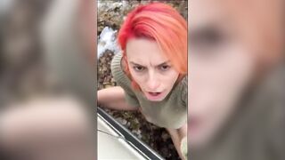 I am an Insatiable Exibitionist Slut Furiously Masturbating in Public