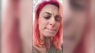 I am an Insatiable Exibitionist Slut Furiously Masturbating in Public