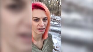 I am an Insatiable Exibitionist Slut Furiously Masturbating in Public