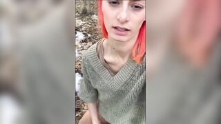 I am an Insatiable Exibitionist Slut Furiously Masturbating in Public