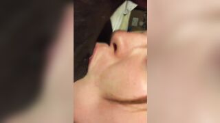 BBC Blowjob sloppy deepthroating ball sucking, licking & gagging