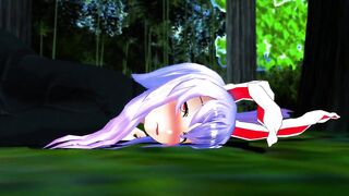 Touhou MMD Reisen Watching & Masturbation