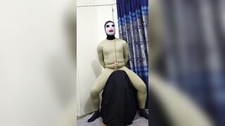 Zentai slave penis cbt rope