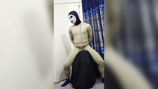 Zentai slave penis cbt rope