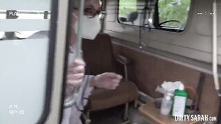 DIRTYSARAH - Massive Vaginal Prolapse In Perverted Ambulance