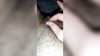 CHECK OUT MY SUPER WET TIGHT HAIRY PUSSY WHILE I FINGER IT CLOSE UP