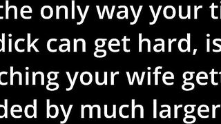 So...you've gotten your wife into cucking you.