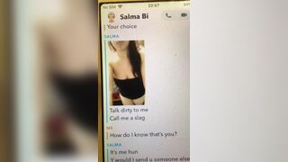 Headscarf paki slut hijab snapchat private video shows tits