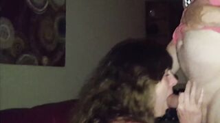 Wife blows friend Cum kiss cuck