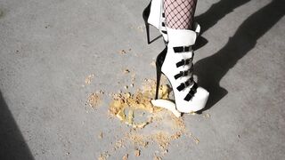 Crushing Food in my High Heels