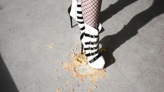 Crushing Food in my High Heels