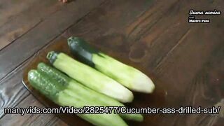 cucumbers in the ass