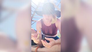 Almost got Caught Smoking ???? & Playing around at the Beach (stranger Catches me at the End!)