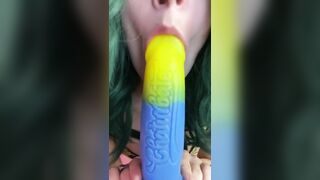 Petite Ivy Minxxx Plays with CB’s Monster Cock Offline