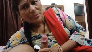 Desi girl sucking a big dick