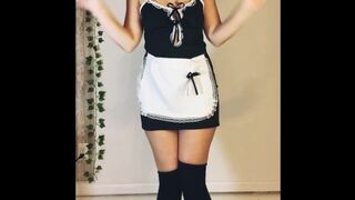 Catgirl Maid Lost her Clothing ENF Cute Maid Embarrassed and Naked Tiktok Nude Tiktoker