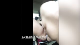 Horny Asian Slut Masturbates in Church Parking Lot