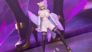 [MMD] K/DA - the Baddest Ahri Nude Dance Uncensored 3D