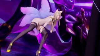 [MMD] K/DA - the Baddest Ahri Nude Dance Uncensored 3D