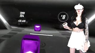 BIG BOOBS TATTOO TEEN PLAYS VR. Honey Haze