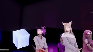 [MMD] CHUNG HA - Snapping Strip Vers. Ahri Akali Kaisa Evelynn Seraphine KDA 3D Erotic Dance