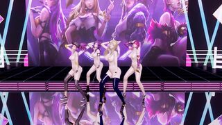 [MMD] GirlsDay - something Nude Vers. Ahri Akali Evelynn Kaisa 3D Uncensored Nude Dance