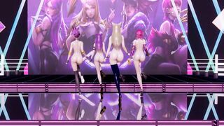 [MMD] GirlsDay - something Nude Vers. Ahri Akali Evelynn Kaisa 3D Uncensored Nude Dance