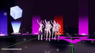 [MMD] CHUNG HA - Snapping Nude Vers. Ahri Akali Kaisa Evelynn Seraphine KDA 3D Erotic Dance