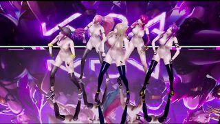 [MMD] Twice- more & more NudeVers. Ahri Akali Kaisa Evelynn KDA 3D Erotic Dance 4K UHD 60FPS