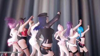 [MMD] Brown Eyed Girls - Abracadabra Ahri Kaisa Seraphine Akali Lux Jinx Hot Kpop Dance 4K 60FPS