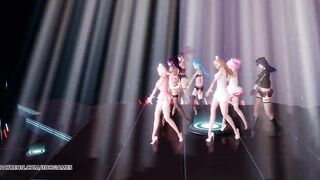 [MMD] Brown Eyed Girls - Abracadabra Ahri Kaisa Seraphine Akali Lux Jinx Hot Kpop Dance 4K 60FPS