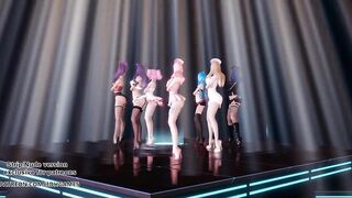 [MMD] Brown Eyed Girls - Abracadabra Ahri Kaisa Seraphine Akali Lux Jinx Hot Kpop Dance 4K 60FPS