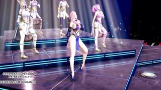 [MMD] Wisin & Yandel - Follow the Leader Ahri Kaisa Seraphine Akali Lux Hot Dance 4K UHD 60FPS