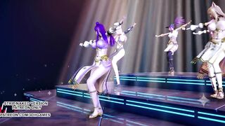 [MMD] Wisin & Yandel - Follow the Leader Ahri Kaisa Seraphine Akali Lux Hot Dance 4K UHD 60FPS