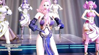 [MMD] Wisin & Yandel - Follow the Leader Ahri Kaisa Seraphine Akali Lux Hot Dance 4K UHD 60FPS