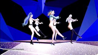 [MMD] STAYC - SO BAD Naked Dance Ahri Akali Kaisa Seraphine Evelynn KDA AllOut