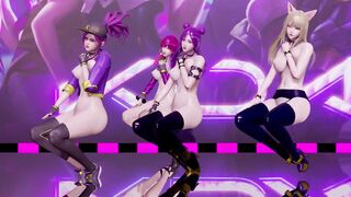 [MMD] LAYSHA - Chocolate Cream NudeVers. Ahri Akali Kaisa Evelynn KDA 3D Erotic Dance 4K UHD 60FPS