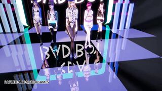 [MMD] RedVelvet - Bad Boy Strip Vers. Ahri Akali Kaisa Evelynn Seraphine KDA 3D Erotic Dance