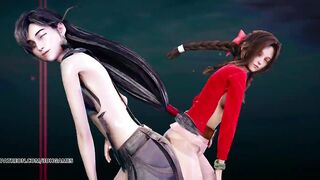 [MMD] Berry Good - Mellow Mellow Tifa Lockhart Aerith Naked Dance Final Fantasy 7 Remake FF7