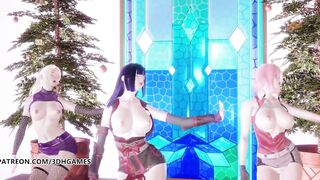 [MMD] TWICE - Feel Special Strip Vers Ino Sakura Hinata 3D Erotic Dance Naruto HentaiAdded